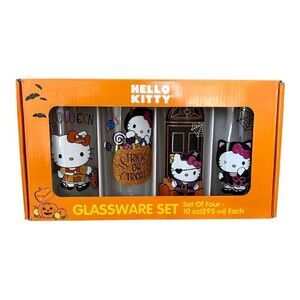 NEW! Sanrio Hello Kitty  Halloween 10oz Glassware Set